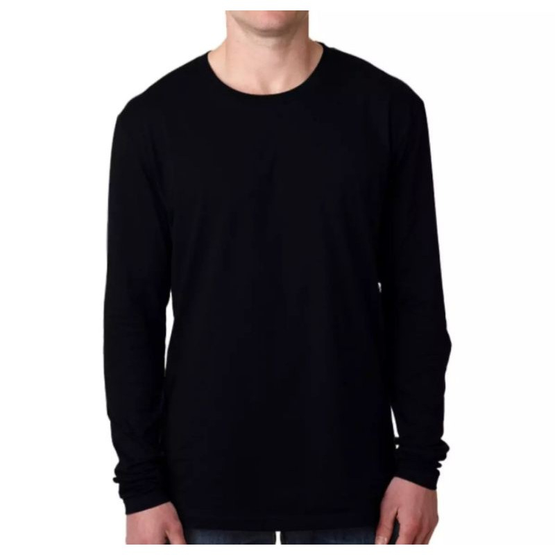 Kaos Premium 30s Panjang Hitam